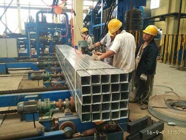 唐山京華熱鍍鋅方矩管產線正式投產